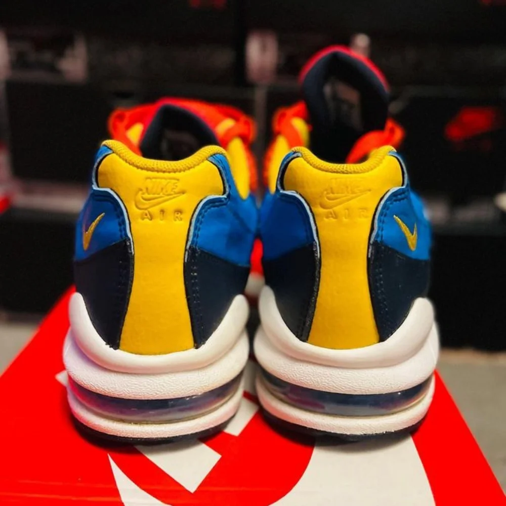 Air Max 95 (Yellow, Blue, Crimson, Navy)(Used)(Big Kids 7Y)